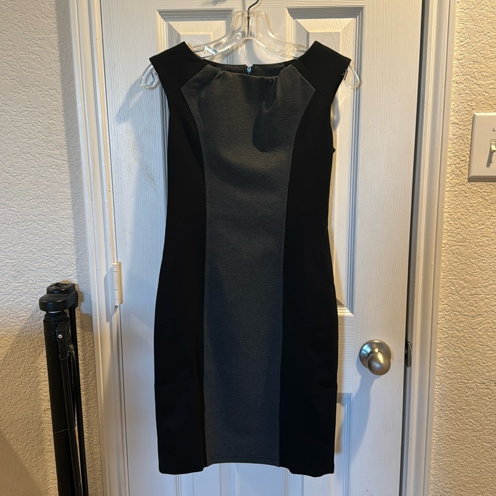 NWT Sleeveless Side Color Block Sheath Dress-Size XS